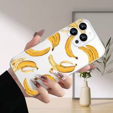 Funda para teléfono: Diseño con temática de plátano, nueva funda protectora transparente de TPU a prueba de caídas para primavera/verano, para iPhone 17/16/15/14/13/12/11/Pro/Plus/Pro Max, protección completa de la lente, adecuada tanto para hombres como para mujeres. - color - Ver 9