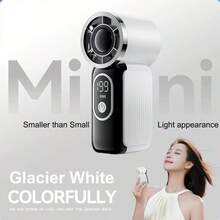 Quạt mini cầm tay USB 1 chiếc, kiểu dáng bo tròn, cảm giác mát lạnh, pin dung lượng cao, màu sắc thời trang, 199 tốc độ điều chỉnh, tuabin tốc độ cao hoạt động êm ái, di động, thích hợp cho hoạt động ngoài trời, cắm trại, du lịch, bãi biển, văn phòng, trường học, tiệc bể bơi và sử dụng hàng ngày. - Nhiều màu - Xem 18