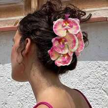 1pc Gradient Flower Hair Claw Clip, Sweet Bohemian Hair Clip, Suitable For Women - A - 查看 6