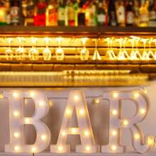 3 tiras de luces LED - Alimentadas por batería (pilas AA no incluidas), iluminación decorativa para el hogar para bar, fiesta, Navidad, cumpleaños, boda, graduación - Luz blanca cálida - Ver 6