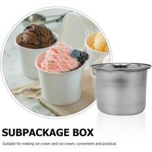 Reusable Freezer Storage Container With Lid For Ice Fruit Salad Yogurt Food Preservation Home Cafe Restaurant Use - 1 - 查看 3