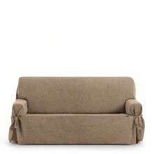 Kiva Universal And Versatile 3-Seater Sofa Cover, Various Colors Available – Easy-To-Fit Protective Sofa Cover For Backrest, Seat And Arms - Beige Troya 2 - View 3