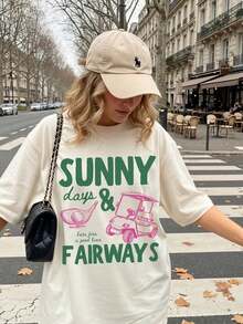 2026 Women's T-Shirts, Including Fashionable Prints, Summer T-Shirts And Walter World Prints, Are Suitable For Everyday Wear, Easy To Wear In Summer, Slightly Stretchy, Soft Crew - White - View 7
