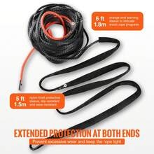 26500/32000Lbs Heavy Duty Synthetic Winch Rope - Forged Hook For Truck ATV Boat Car Outdoor Replacement - 32000lbs 85ft - View 4