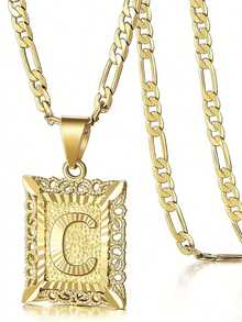 26个英文字母项链，时尚百搭的男女情侣项链，适合日常佩戴和约会 - 彩色 - 查看 6