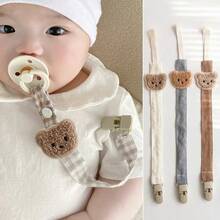 Baby Pacifiers & Accessories - Gray-khaki Bear - View 1