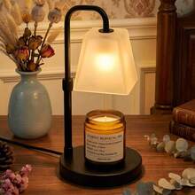 1pcs Elegant Frosted Lampshade Candle Warmer Lamp, Height Adjustable Electric Wax Melter With Timer & Dimmable Brightness, Includes GU10 Bulb, Premium Candle Melting Lamp For Bedroom Nightstand Vanity Living Room Side Table Home Decor, Perfect Gift For Mother's Day Valentine's Day Housewarming Wedding Anniversary - Xem 1