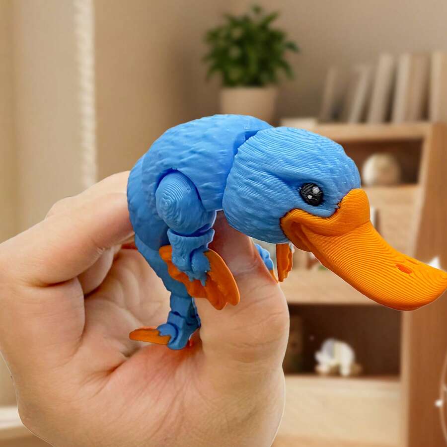 3D打印可动鸭嘴兽玩具，儿童益智减压逼真鸭嘴兽模型，创意礼物 - 鴨嘴獸 - 查看 1