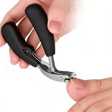 Stainless Steel Slanted Tip Nail Clippers Set, Anti-Splash Thick Nail Trimmer Manicure Scissors - Multicolor - View 3
