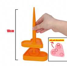 Máy quay sợi đứng in 3D, dụng cụ quay sợi bằng nhựa hình trái tim sáng bóng, giá đựng cuộn sợi. - Giá đỡ sợi - Xem 16