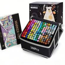 Double-Ended Markers, 120 And 168, Perfect For Artists' Drawing And Coloring Projects, Suitable For Sketching, Coloring, And Illustration, A Complete Set For Art Sketching. - 168 Items + Picture Book - View 11
