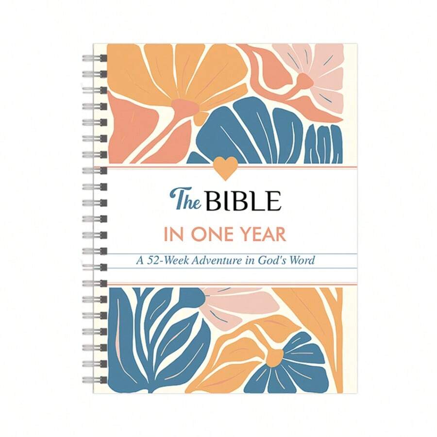 Bible Reading Plan & Study Journal For Women: A5 Portable Notebook With 52-Week Guided Schedule, Note-Taking Pages, Ideal Christian Gift For Birthday, Christmas - 1 PC - View 1