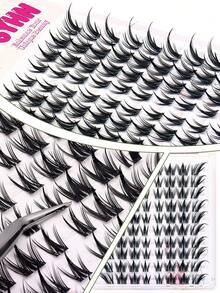 80 sợi mi giả hình chó hoạt hình, kiểu chữ C, dày 11-13mm, dáng mắt mèo/mắt cáo, thích hợp cho trang điểm mắt nữ, dự tiệc, câu lạc bộ, người mới bắt đầu trang điểm, có thể tái sử dụng, hiệu ứng làm dày mi tức thì, cụm mi giả, mi giả từng sợi, mi thật, mi giả. - Xem 6