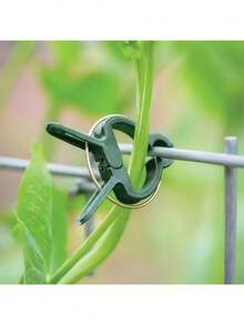 20个可调节植物夹 - 可重复使用的花卉、藤蔓、蔬菜和番茄园艺支撑架 - 耐用塑料材质，必备园艺工具 - A - 查看 7