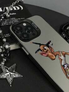 1 pieza Funda protectora de teléfono con gráfico de retrato 2D de cara graciosa y malhumorada, compatible con iPhone11/12/13/14/15/16/16Pro/16ProMax, GalaxyA05/A15/A25/A35/A53/A54/A55/S23/S24, a prueba de agua, a prueba de golpes, resistente a caídas y arañazos, regalo de cumpleaños de primavera, versión internacional, no la versión nacional - Estilo 1 (1 pieza) - Ver 2