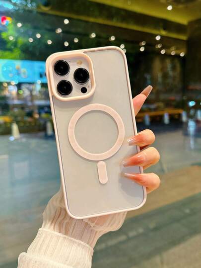 Ốp lưng trong suốt cao cấp dành cho iPhone 16, 15, 14, 13, 12, 11 Pro Max, thiết kế bằng acrylic trong suốt, hỗ trợ sạc không dây từ tính, chống nước, chống sốc, chống rơi và chống trầy xước.