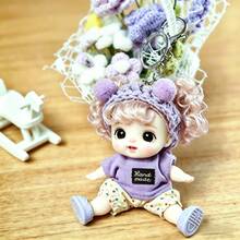 Móc khóa hình búp bê may tay - Chất liệu PVC mềm mại, không phải vải nhung, hàng sưu tầm cao cấp, hoàn hảo cho Giáng sinh/Halloween/Sinh nhật, quà tặng anime. - Búp bê sưu tập tại nhà - Xem 6