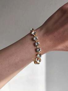 1件装时尚水晶镶嵌夸张手链，女士日常佩戴 - 手鍊 - 查看 10