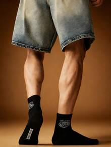 1 đôi tất nam cổ ngắn/tất nam cao đến bắp chân, kiểu dáng phù hợp mọi mùa, phong cách thể thao năng động, mềm mại và thoáng khí, nhẹ và thân thiện với da, thấm hút mồ hôi, độ co giãn cao. - Nhiều màu - Xem 6