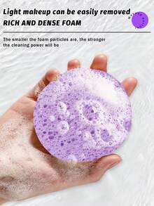 Bộ dụng cụ trang điểm 41 món bao gồm: 1 túi đựng mỹ phẩm và đồ dùng cá nhân đa năng có khóa kéo chống thấm nước + 25 bộ cọ trang điểm + 3 bông mút trang điểm + 3 bông phấn tam giác + 3 bông phấn mini dạng cushion + 3 miếng bọt biển rửa mặt + 1 băng đô cài tóc + 2 dây đeo chậu rửa tay - Màu tím - Xem 6