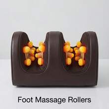 HanTai Complete Set Of Large Gray Full-Body Heating Massager Featuring Two Styles Of Velvet Fabric, Including A Neck And Foot Device Along With A Massage Headrest, Lumbar Mat, Timer, And A Comfortable, Durable Design With A Non-Slip Base - US A Type Plug(110-127V) - View 5