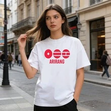 K POP BTSS BBTS Light Soft Cotton T-Shirt, Breathable Fit Men Women Everyday - trắng - Xem 4