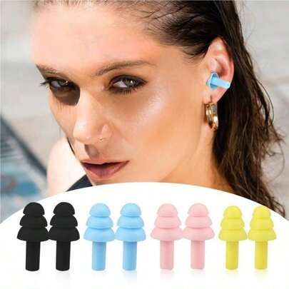 Noise Blocking Earplugs, Foam Material, Suitable For Sleeping At Night