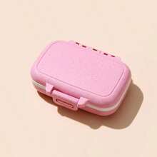 1pc Mini Portable Travel Pill Case, Medicine Organizer Box, Weekly Pill Box, Outdoor Travel. Can Store Medicines And Vitamins, Fit In Pocket Or Wallet. Dustproof, Waterproof, Reusable With Buckle Seal. Travel Accessories For Beach, Vacation, School - Multicolor - View 9