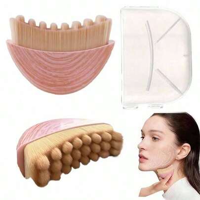1pc Lymphatic Drainage Facial & Body Massage Brush, Lymphatic Massage Tool, Suitable For Face, Chin & Jawline Shaping, Ergonomic Design, Precise Skin Contact, Portable Beauty Tool (Better Results With Continuous Use), Beauty, Skincare, Spa, Self-Care, Skincare Tools, Facial Care, Beautician Supplies, Massage, Facial Massage Tool, Facial Roller