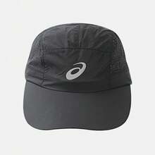 Asics Gorra de running unisex, visera curva 3013B385-001 - Negro - Ver 1