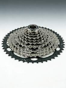 Cassette de bicicleta ZRACE de 8, 9, 10, 11 y 12 velocidades para bicicleta de montaña, piñón libre 11-42T / 11-46T / 11-50T/11-52T para ALIVIO / DEORE / SLX / XT - Plateado - Ver 5