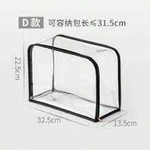 1pc Transparent Handbag Dust Cover Bag, Hanging Storage, Suitable For Wardrobe, Portable Dust Proof Bag For Various Bags, Transparent Wallet Storage Bag, Transparent Handbag Dust Cover Organizer Bag With Zipper - White - View 19