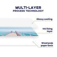 50 Sheets A4 Glossy Photo Paper; Printing Paper; Inkjet Photo Paper; Suitable For Portrait Photos, Flyers, Calendars, Brochures, Etc. - 50 Sheets - View 4