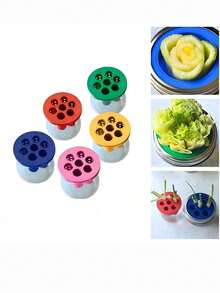 1pc 3D Printed Mold For DIY Hydroponic Planting Of Garlic & Green Onion - Multicolor - View 4