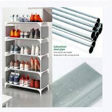 5-Tier Space Saving Shoe Rack Organizer For Entryway Closet Bedroom, Easy To Assemble Sturdy Shoe Storage Shelf, Dust-Proof Waterproof Shoe Stand, Compact Home Shoe Cabinet, Modern Shoe Display Rack For Sneakers Boots Heels, Versatile Shoe Holder Shelving Unit - View 11