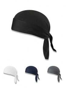 1 pieza/2 piezas Diadema/Pañuelo tipo gorro de pirata unisex, gorra deportiva de secado rápido para exteriores para senderismo, escalada, correr, verano, playa, vacaciones, festivales, viajes - A - Ver 11
