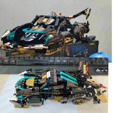 1 Set Limited Edition Supercar Model Kit, Stylish Black & Gold Color, DIY Mechanical Assembly, High-Quality ABS Plastic, Stackable Vehicles, Building Blocks Set, Model Making, Youth Car Toy, 800+ Pieces - Multicolor - View 4