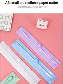 Multifunctional Portable Student Paper Cutter, Bidirectional Small Office Trimmer For Gift Cards, Coupons, Labels, Cards, Photos, A3 Trimmer - Sets - View 5