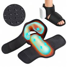 Hailicare Máy mát xa chân và mắt cá chân kép có chức năng sưởi ấm, 3 chế độ gió, 4 mức cường độ, 4 mức nhiệt độ (40-55℃), hẹn giờ tự động tắt 15 phút, giúp thư giãn bàn chân và mắt cá chân, pin 3000mAh, sử dụng được 1,5 giờ, quà tặng Ngày của Mẹ. - màu đen - Xem 2