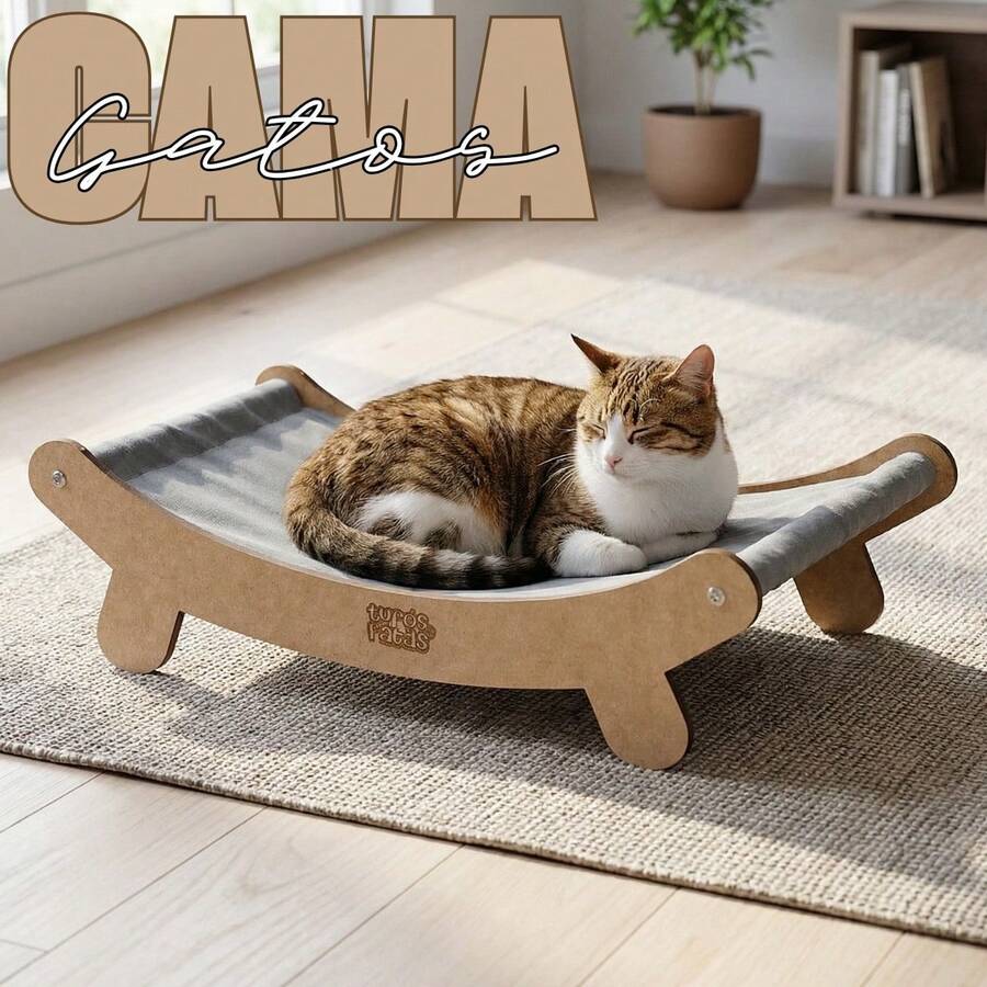 Luxury Cat Bed - Comfortable, Durable, And Warm, Made Of MDF - 灰色床 - 查看 1