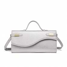 Women Clutches - 2626# Silver - View 1