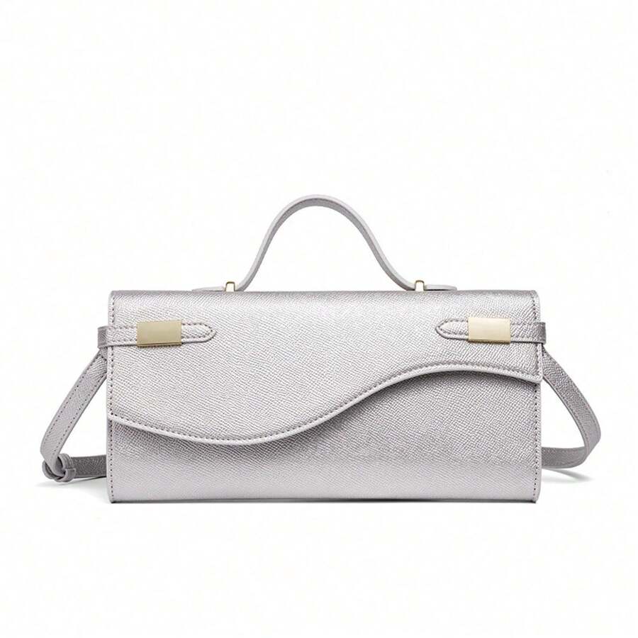 Women Clutches - 2626# Silver - View 1