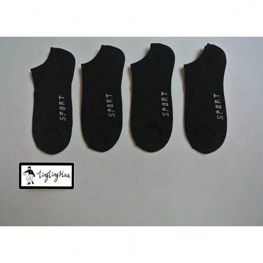 Kit Of 12 Pairs Of Ankle Socks, High-Quality Unisex Sports Socks, Wholesale. - 黑色 - 查看 1