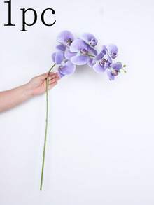 Hoa lan nhân tạo, hoa lan bướm cực kỳ sống động và chân thực, kiểu dáng cổ điển, hoa lan lụa trang trí, thích hợp để trang trí nhà cửa trong phòng khách, khách sạn và đám cưới, trang trí Halloween, trang trí Giáng sinh, trang trí mùa thu. - Màu tím - Xem 10