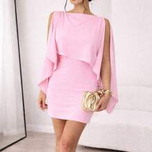 Evening Wedding Party Dress And Blouse Set - 粉色 - 查看 2