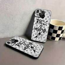 Funda para teléfono Rich or Dead Artistic compatible con teléfonos   17,  16 Pro Max,  15 Pro Max,  13 y  12. Fabricada en TPU, mejora la protección de la lente y presenta llamativos diseños gráficos que brindan una protección integral contra golpes y caídas con una apariencia elegante y moderna. Es el regalo perfecto para familiares, amigos, seres queridos, novios, novias y aniversarios. - Negro - Ver 7