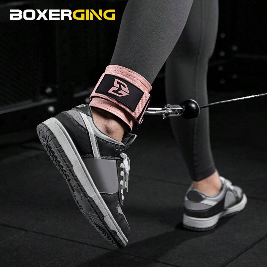 BOXERGING Squat Rack Ankle Strap Leg Resistance Bands, Leg Strength Training Assist Bands