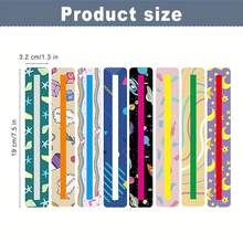 8/16/24pcs Reading Ruler, Dyslexia Guidedreading Strip, Colorful Highlightingreading Rule, Tracking Rule To Guidebeginners/Students To Readindependently - Multicolor - View 2