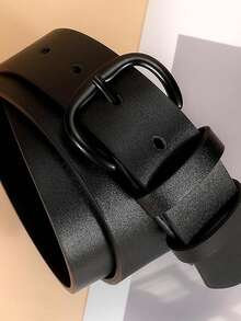 女士皮带，适用于裤子和连衣裙，黑色女士腰带 - 黑色 - 查看 2