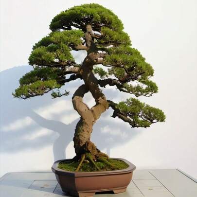 11 pezzi di alberi di larice bonsai con tronchi spessi, a crescita rapida, leggeri per interni, pianta bonsai d'antiquariato per la tua casa e l'ufficio